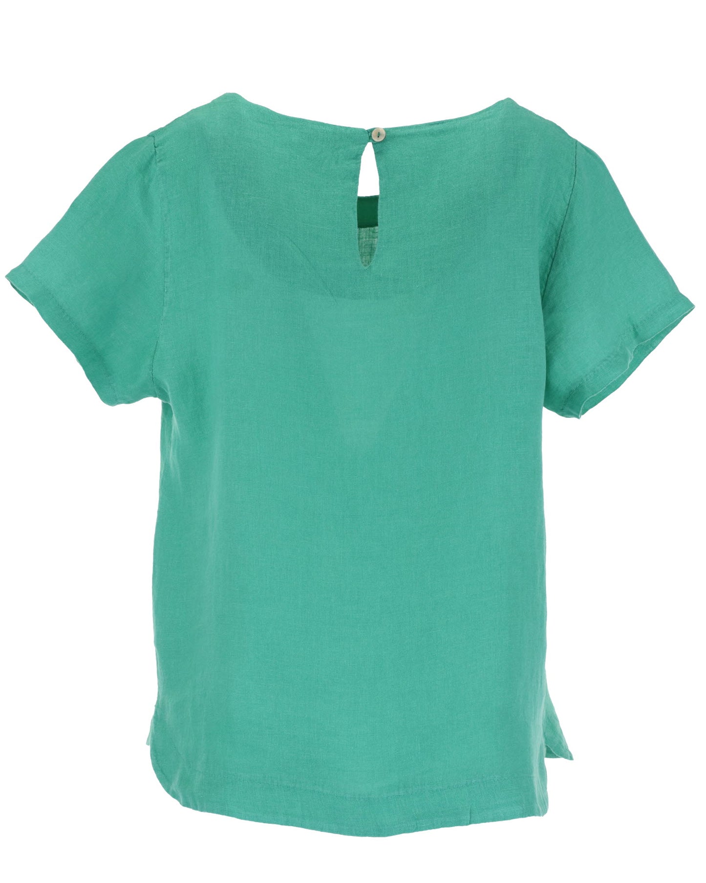 Keyhole Back Linen Top