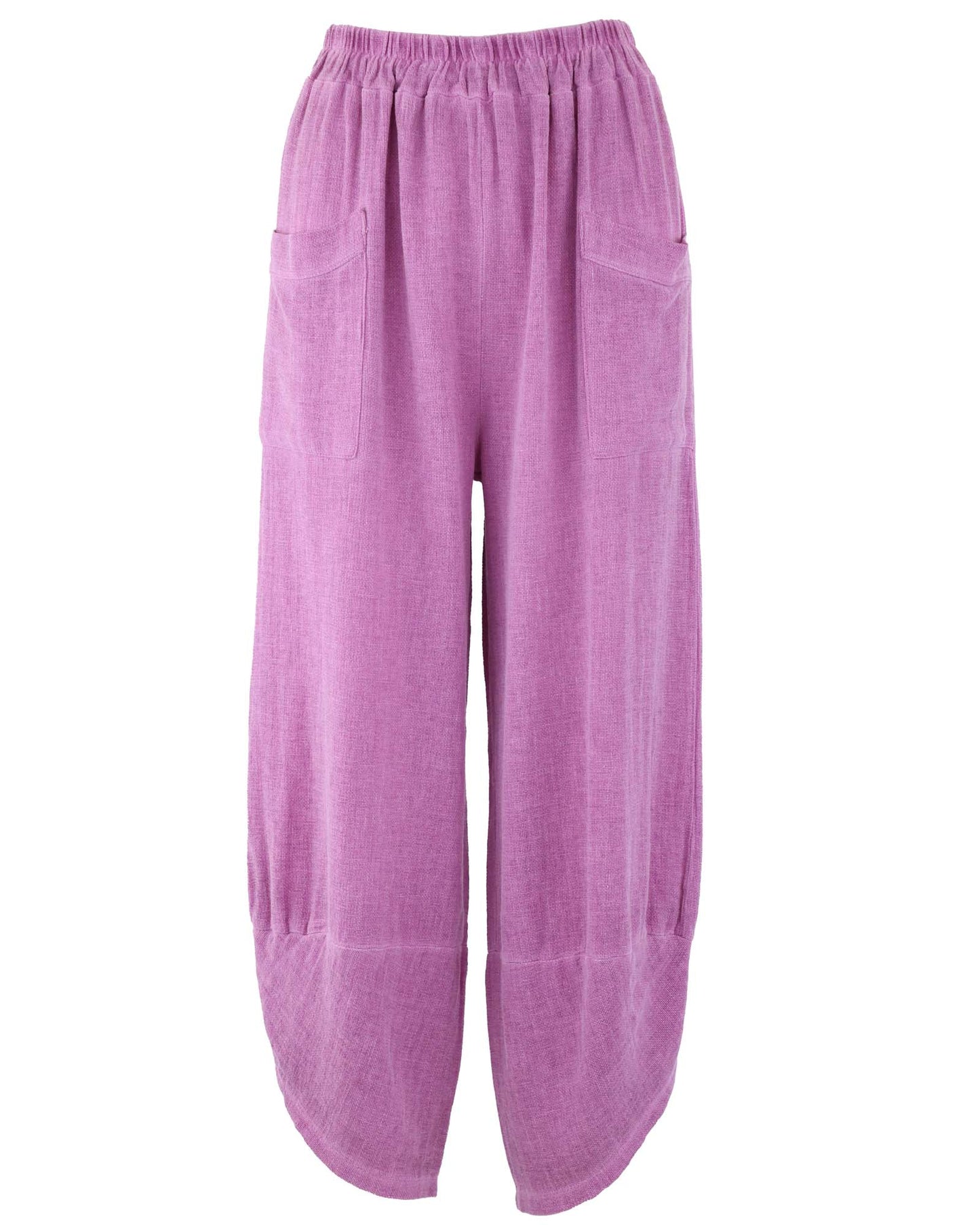 Linen and Cotton Blend Hareem Pants