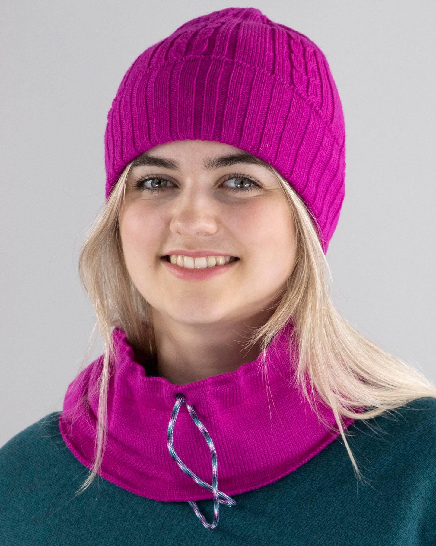 100% Merino Wool Drawstring Snood