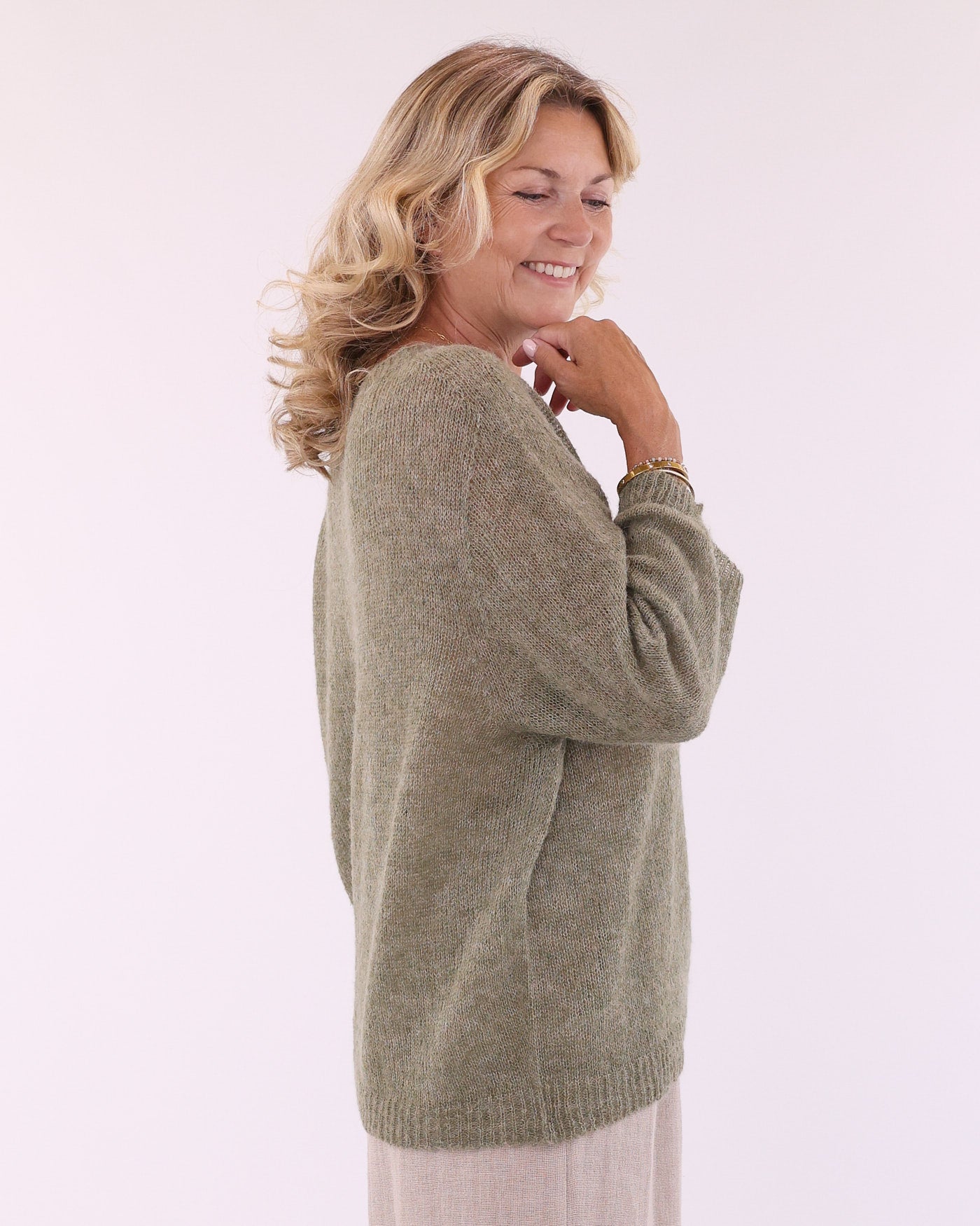 Alpaca Blend Round Neck Jumper