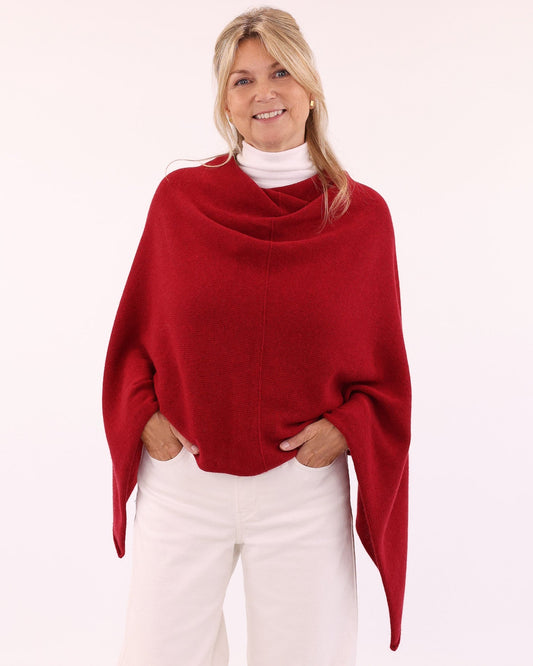 Cashmere Blend Poncho