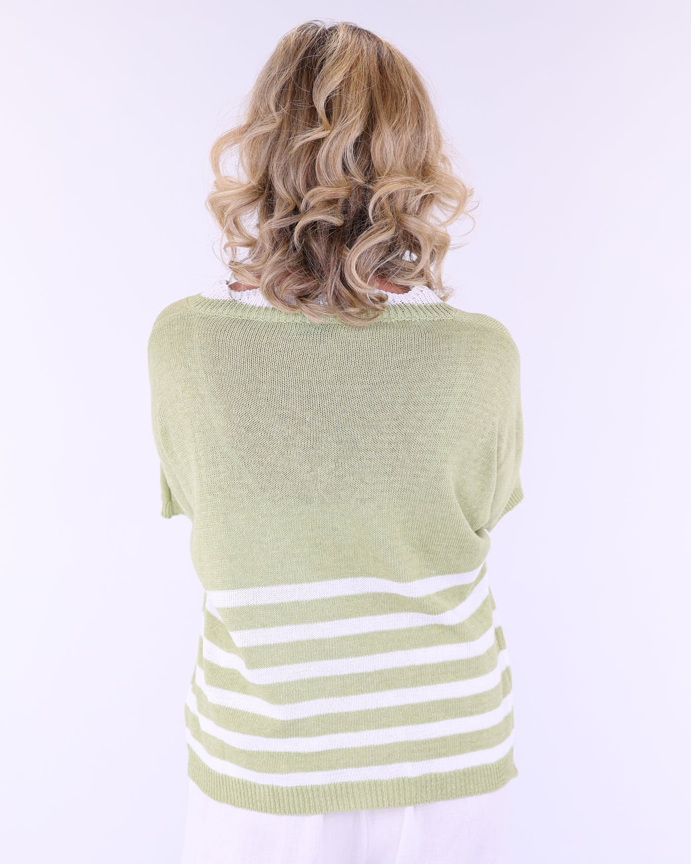 Cotton Blend Wave Top