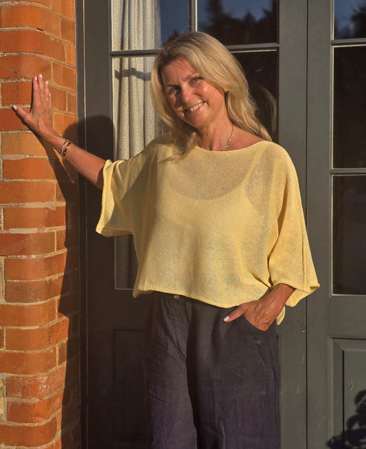 Cotton Blend Short Tunic Top