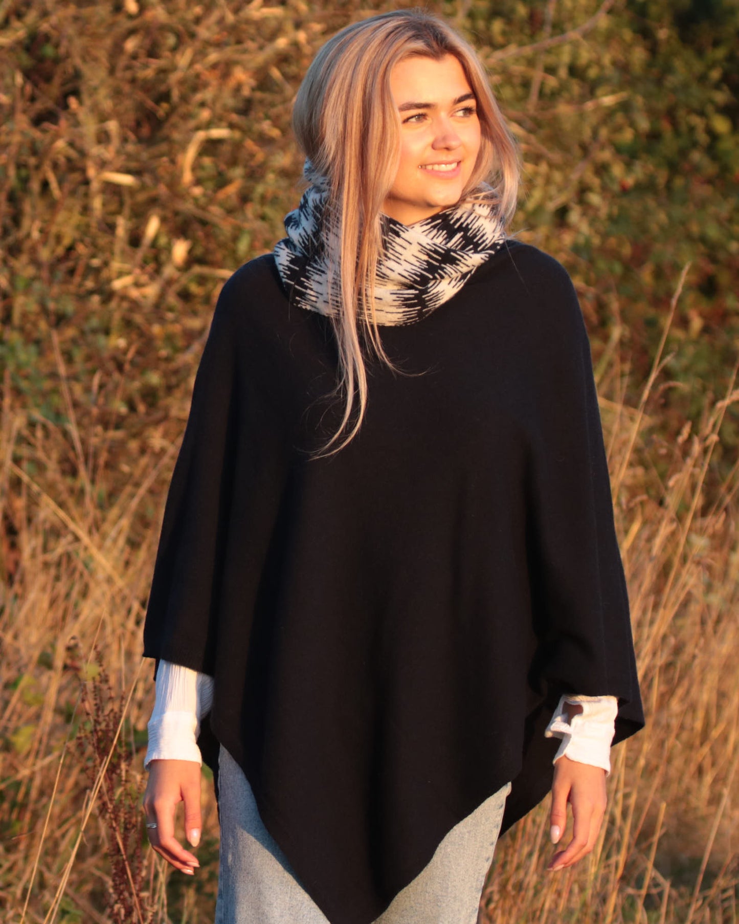 Classic Cashmere Blend Poncho