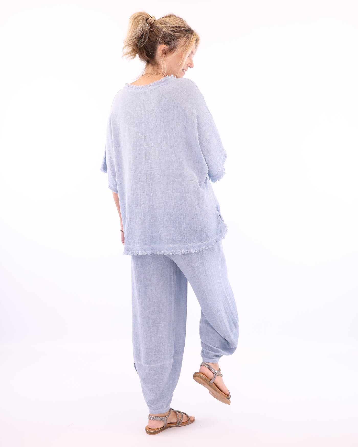 Linen and Cotton Frill Tunic