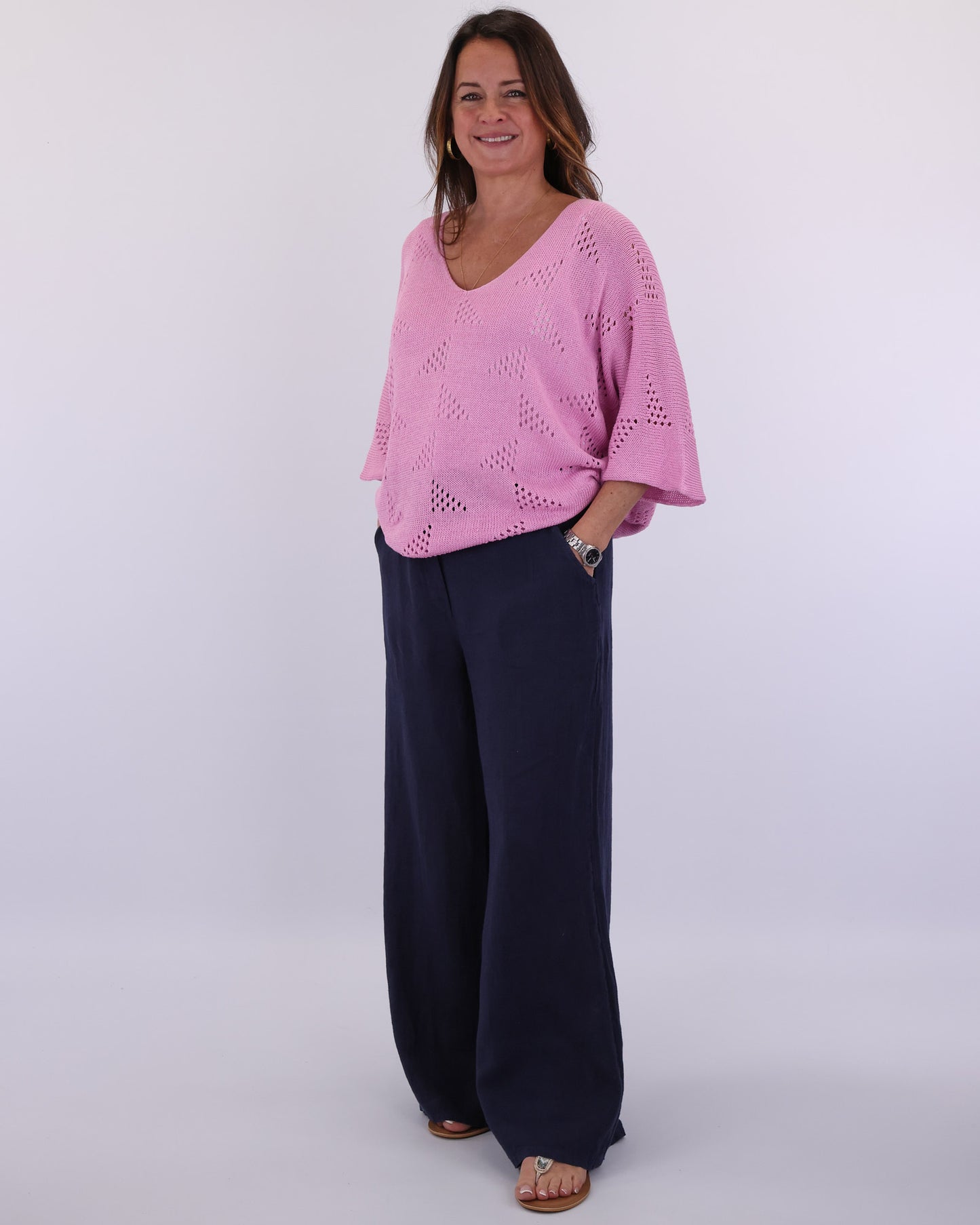 Cotton Blend Patterned Tunic