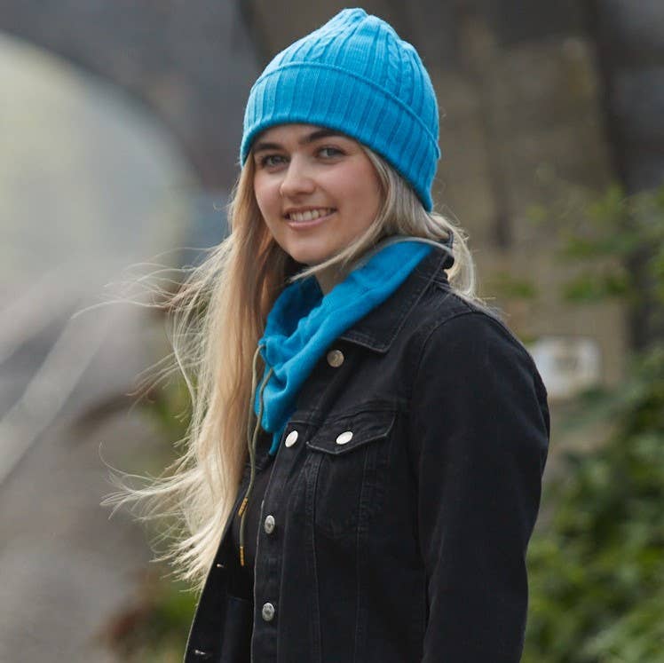 100% Merino Wool Cable Knit Hat