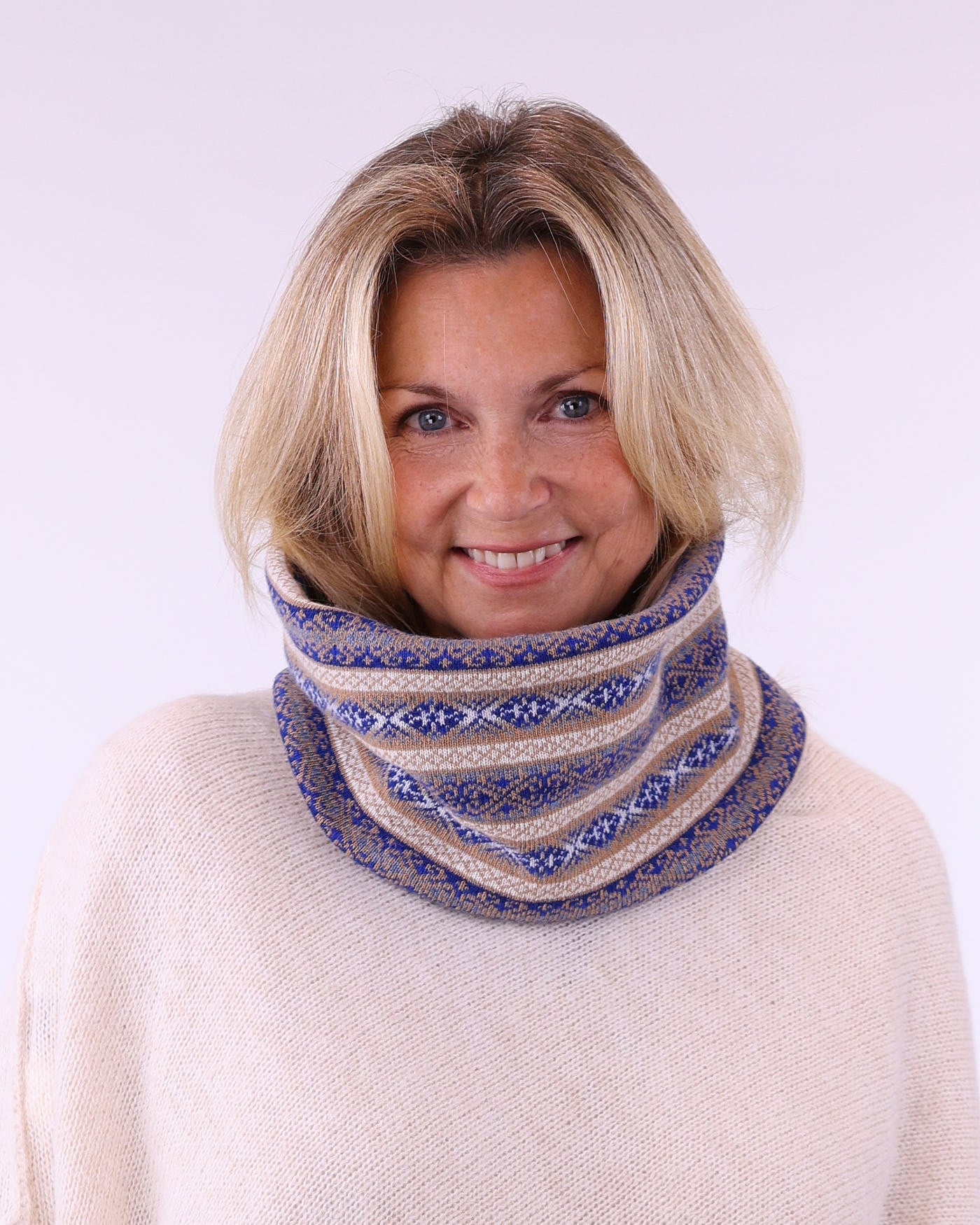 Cashmere Blend Fairisle Snood