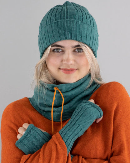 100% Merino Wool Drawstring Snood