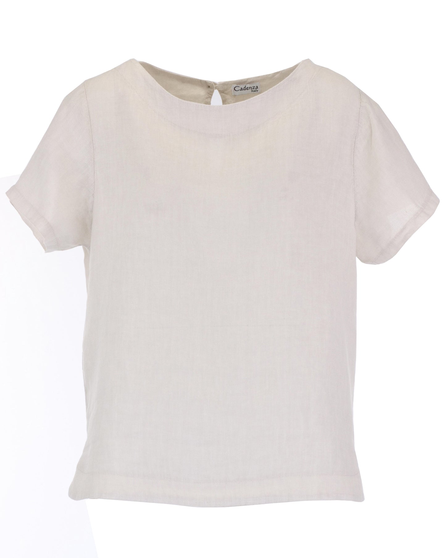 Keyhole Back Linen Top