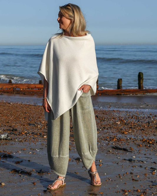 Cashmere Blend Poncho