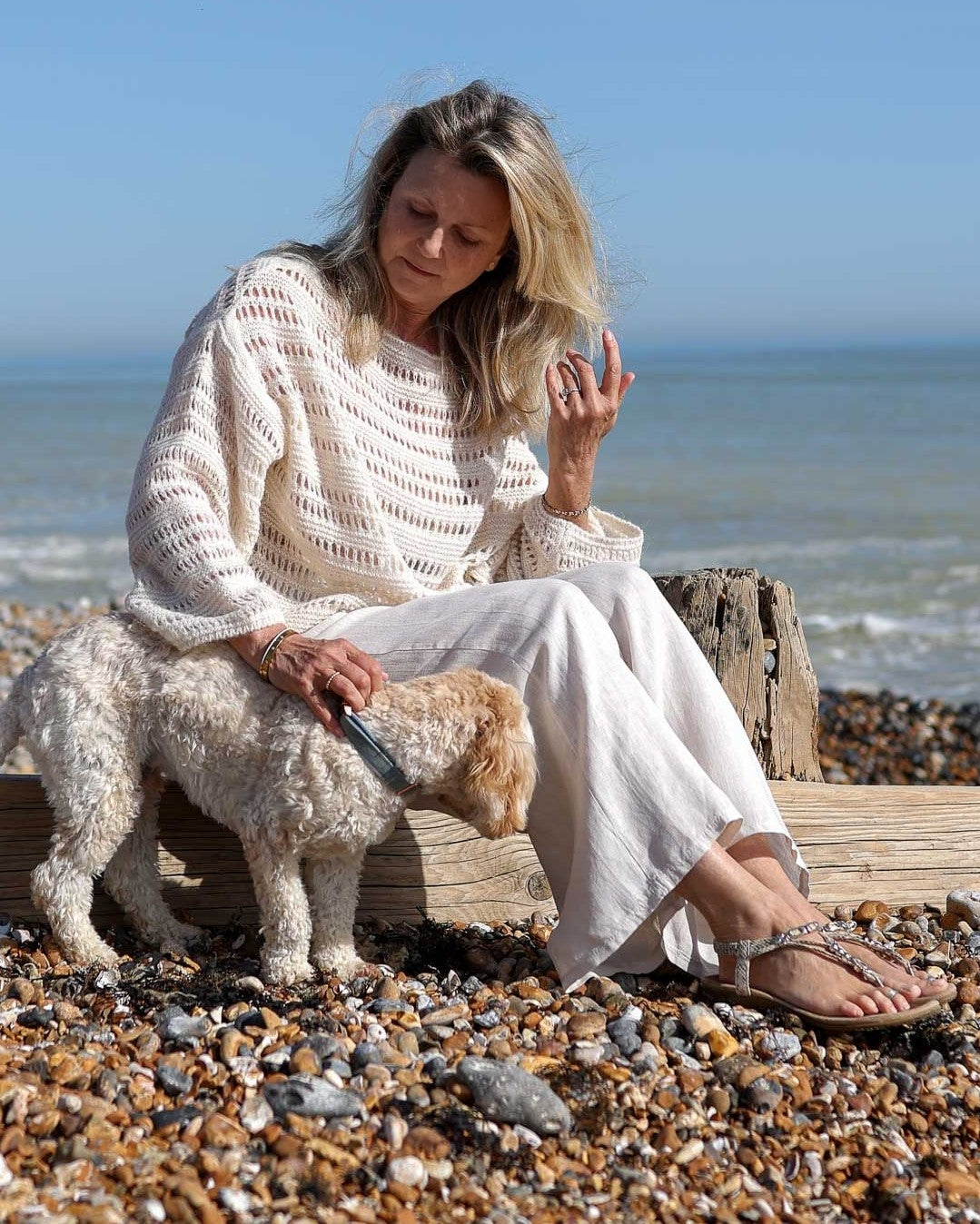 Wide Straight Leg Linen Trousers