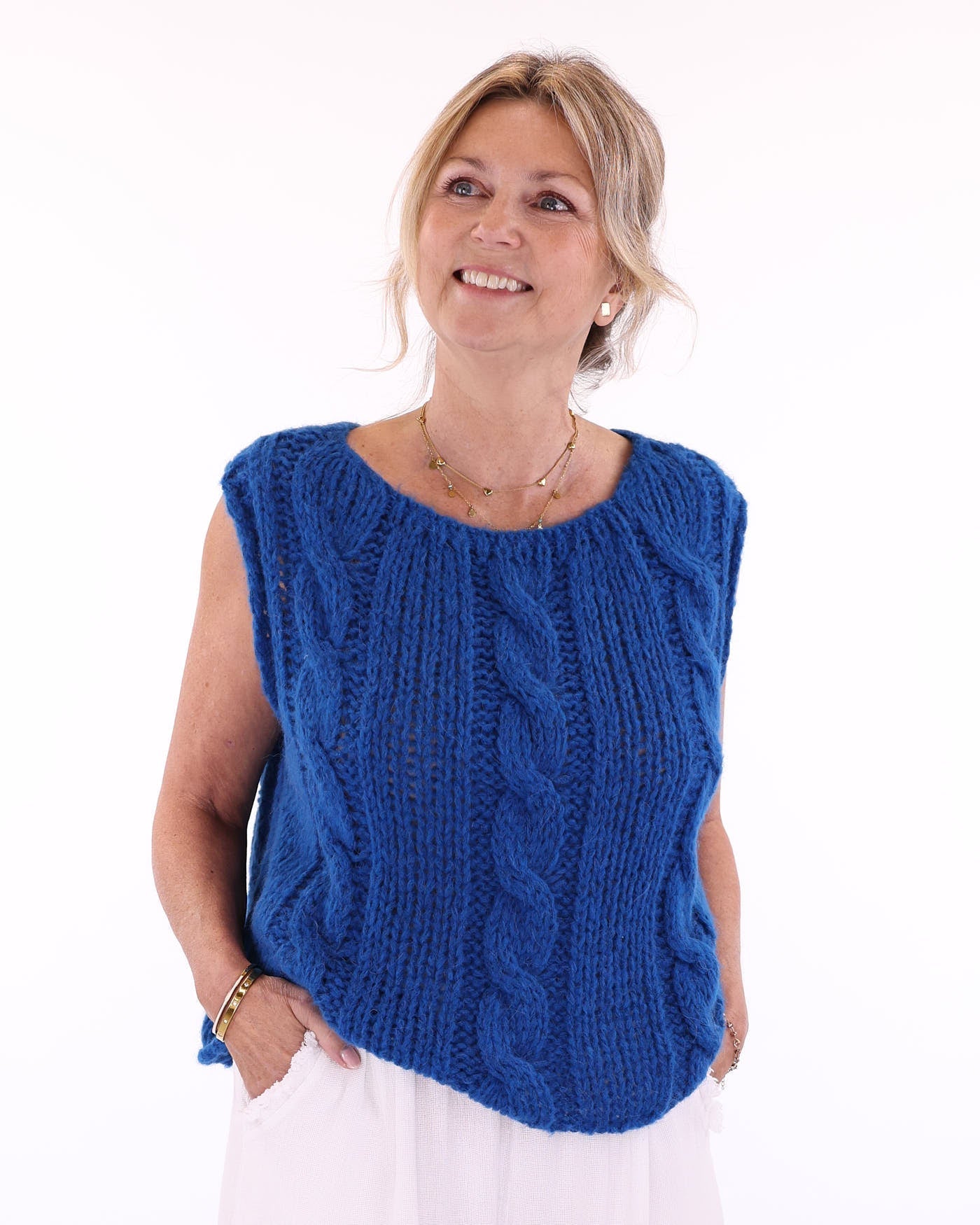 Alpaca Blend Cable Tank Top