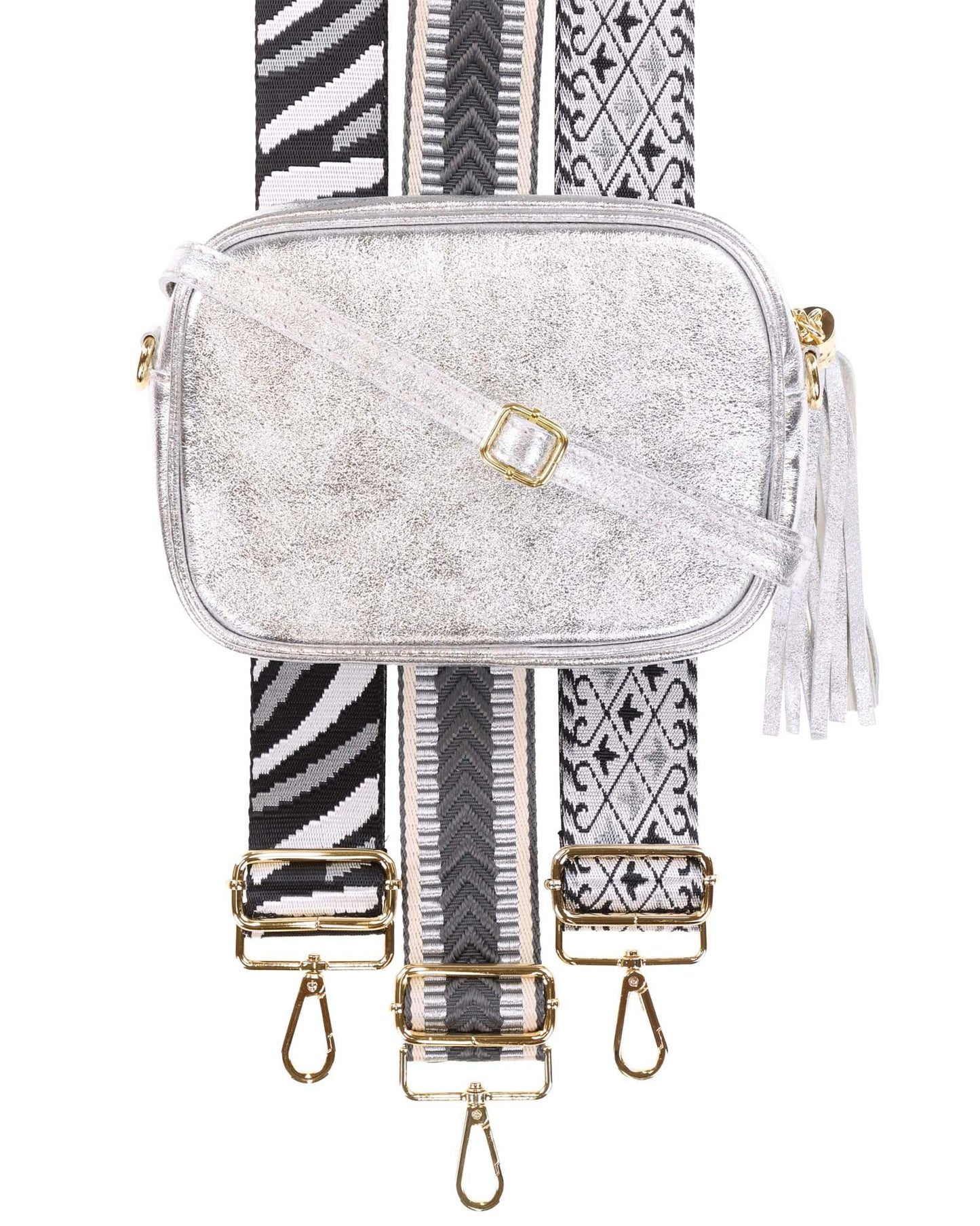 Tassle Crossbody Leather Camera Bag