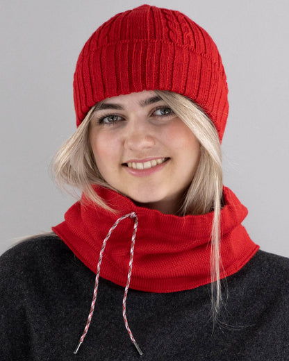 100% Merino Wool Drawstring Snood