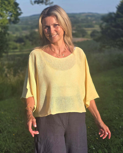 Cotton Blend Short Tunic Top