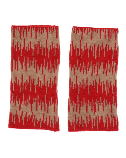 Cashmere Blend Wave Wrist Warmers