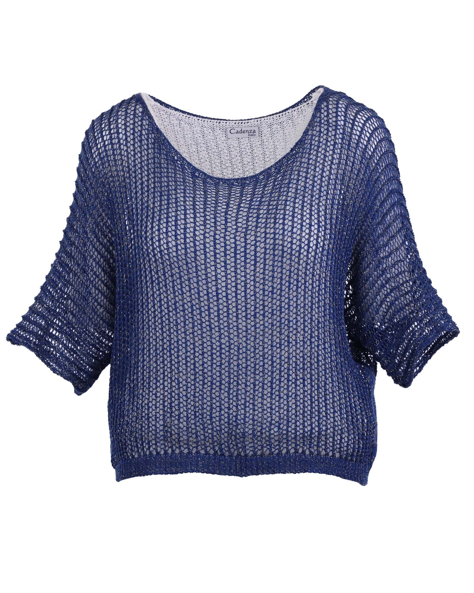 Cotton Blend Loose Knit Tunic