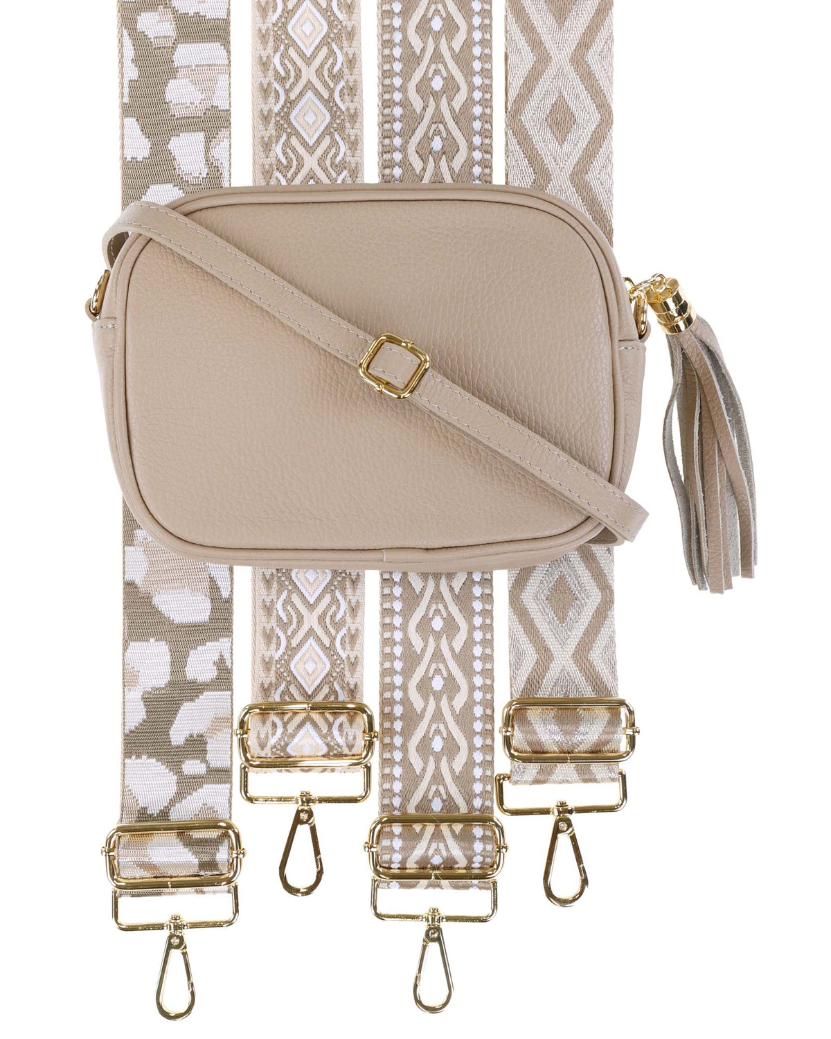 Tassle Crossbody Leather Camera Bag