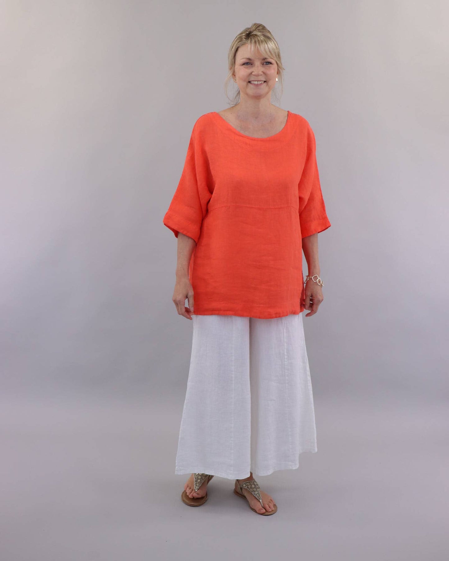 Dolman Sleeve Linen Tunic