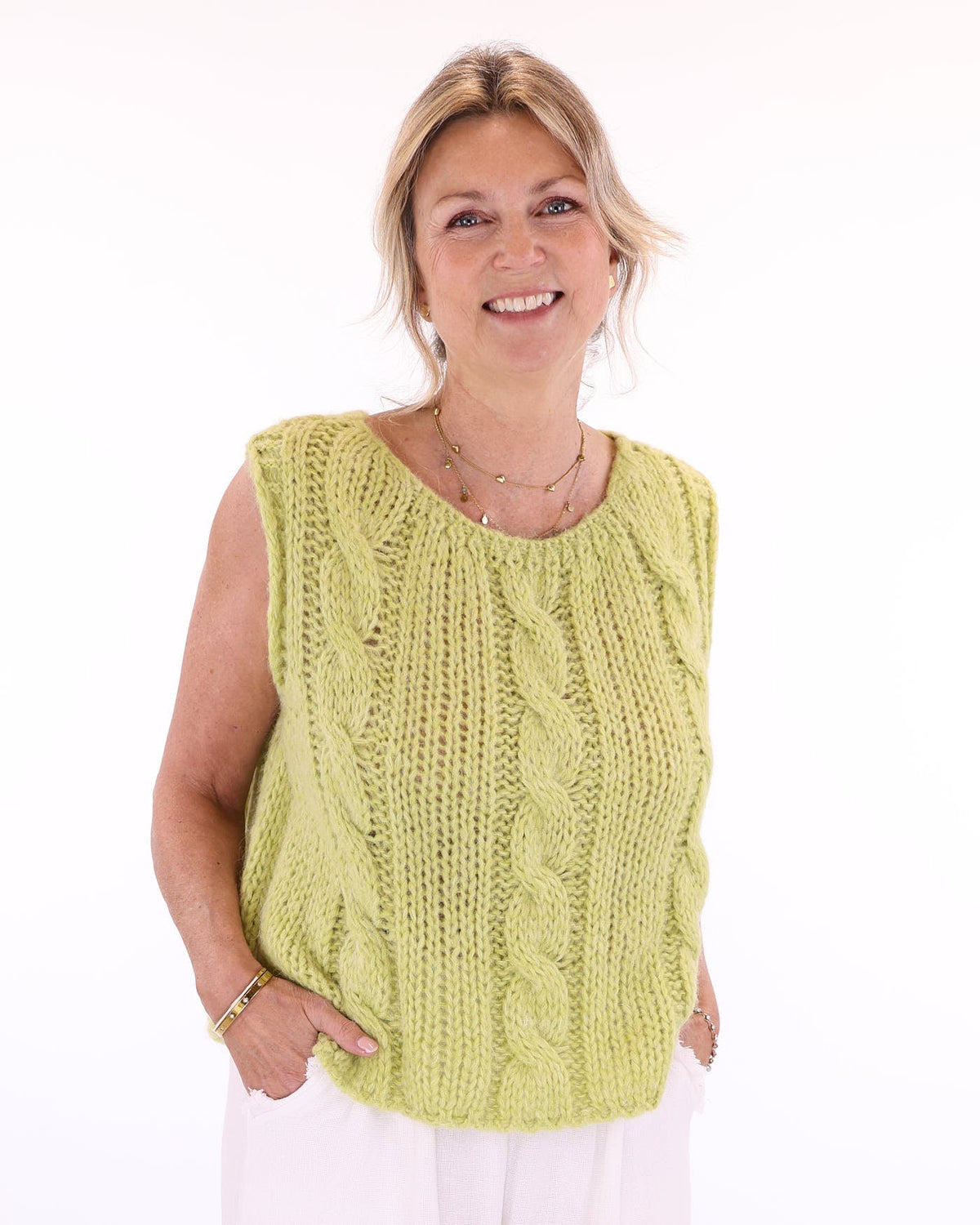 Alpaca Blend Cable Tank Top