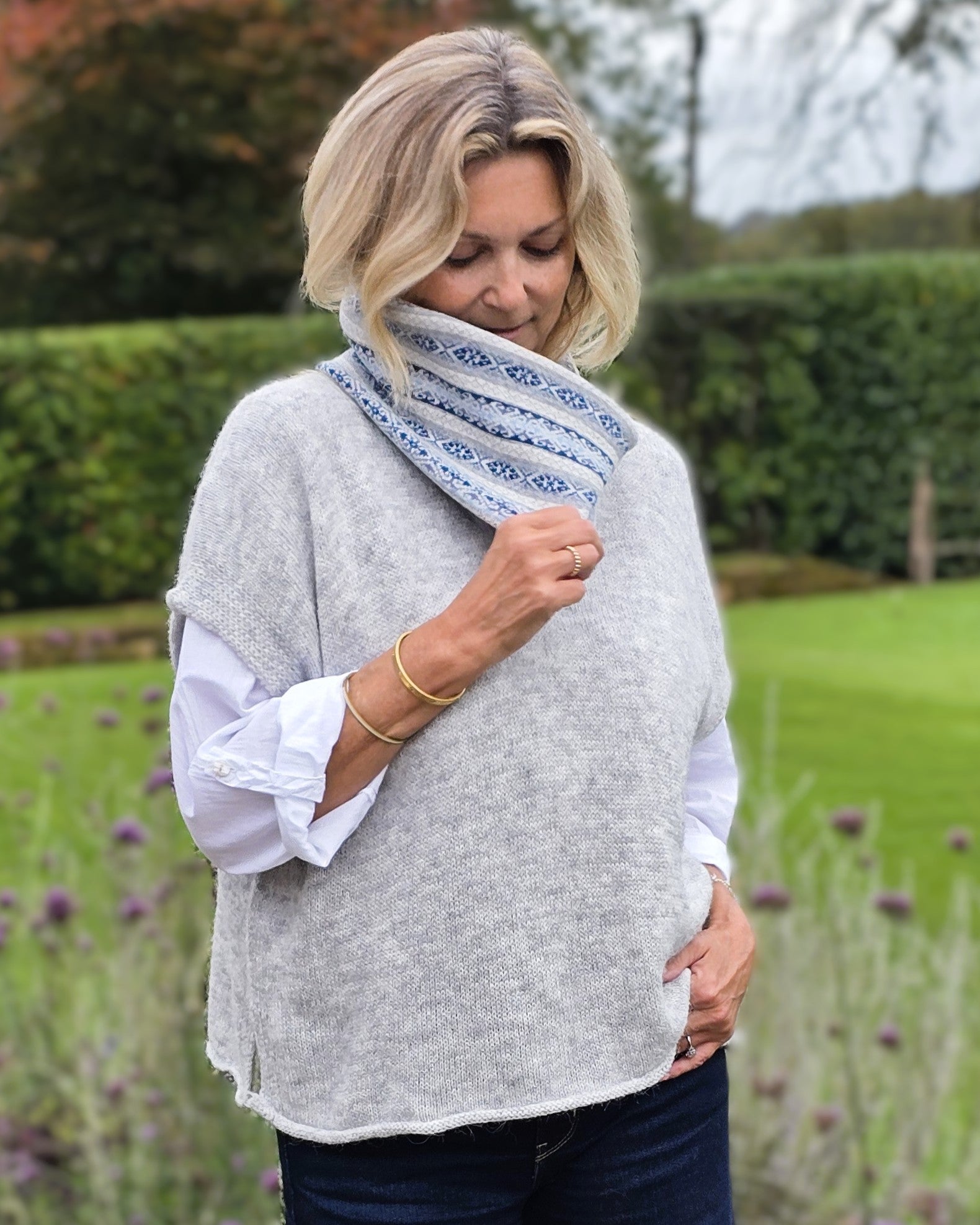 Cashmere Blend Fairisle Snood