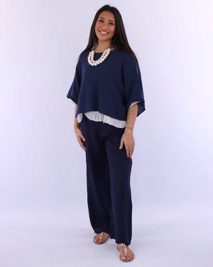 Cotton Blend Short Tunic Top