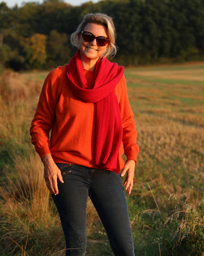 Cashmere Blend Raglan Sleeve Jumper