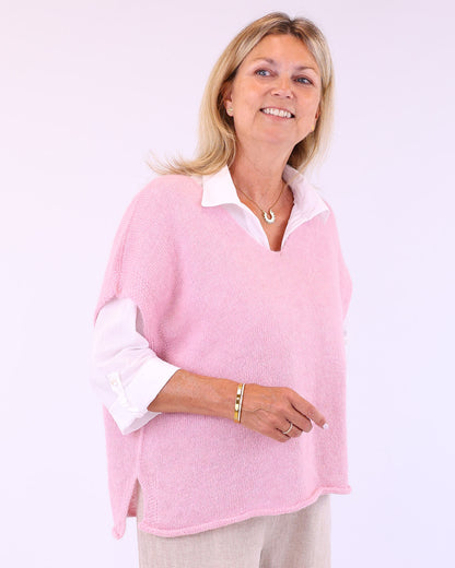 Alpaca Blend V Neck Tunic