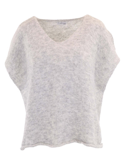 Alpaca Blend V Neck Tunic