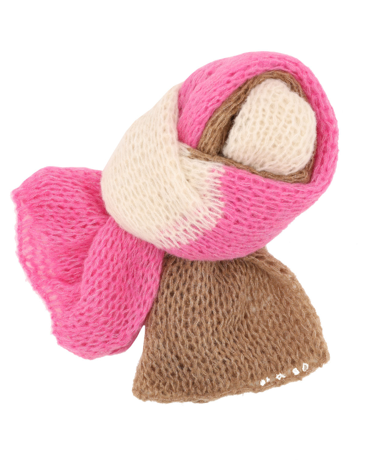 Alpaca Blend Colour Block Scarf