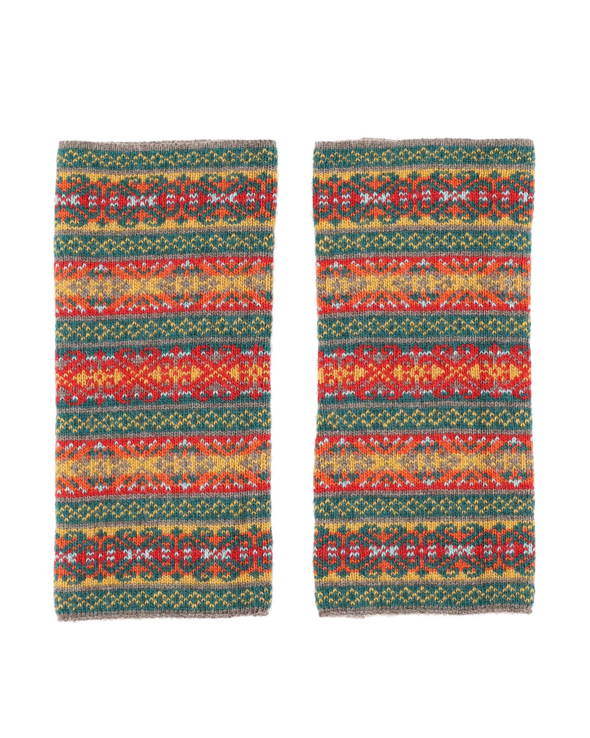 Cashmere Blend Fairisle Wrist Warmers