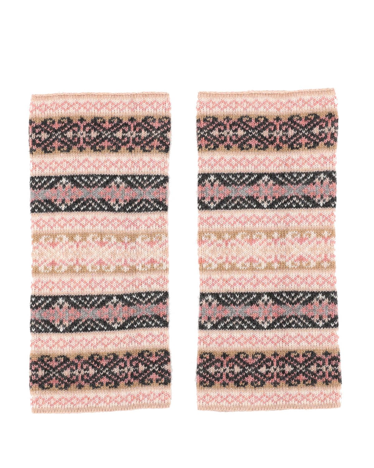 Cashmere Blend Fairisle Wrist Warmers