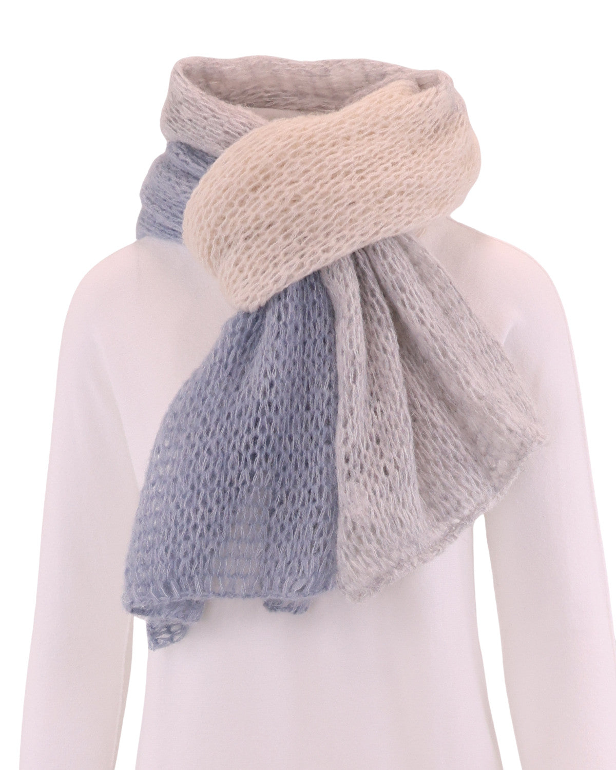Alpaca Blend Colour Block Scarf