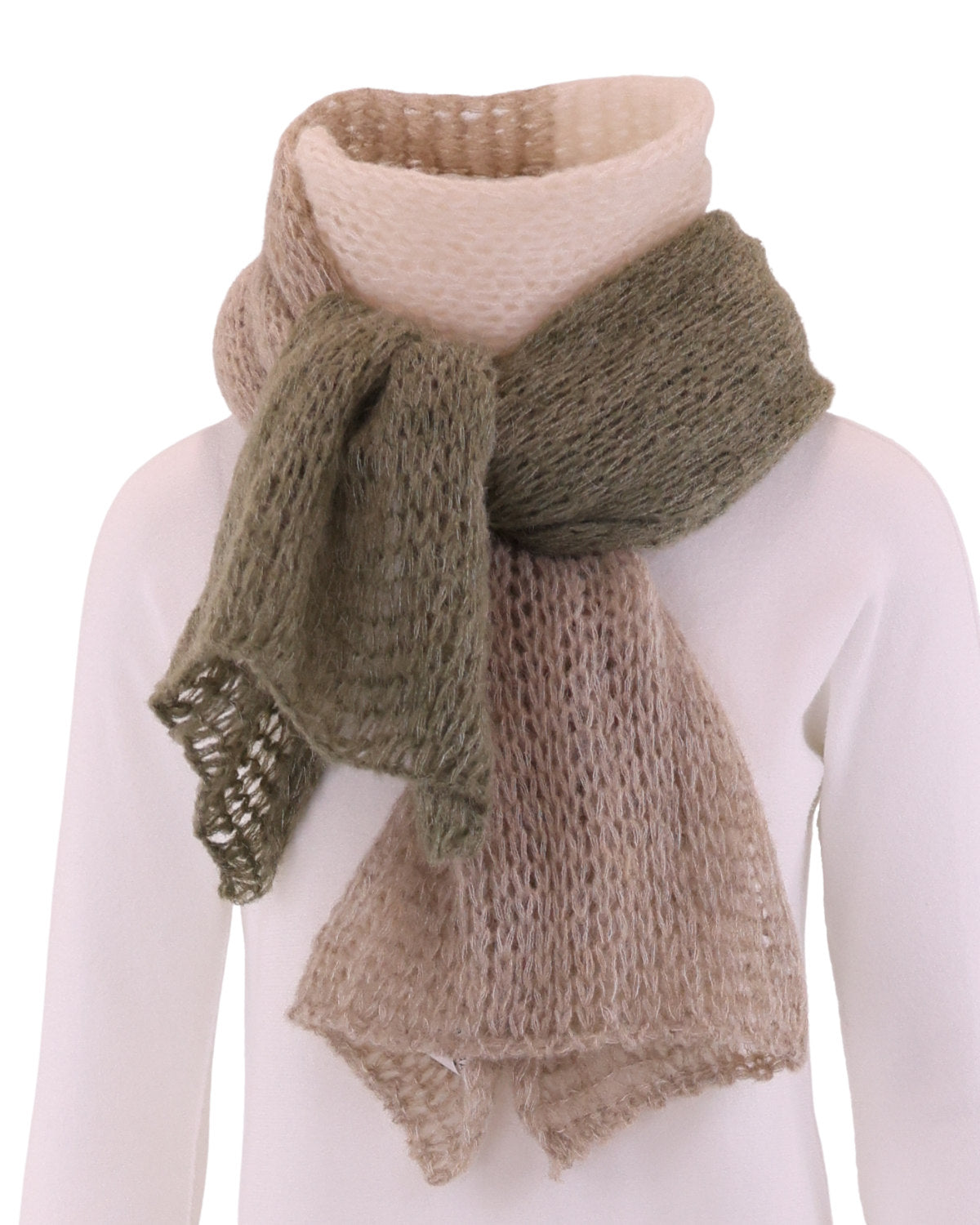 Alpaca Blend Colour Block Scarf