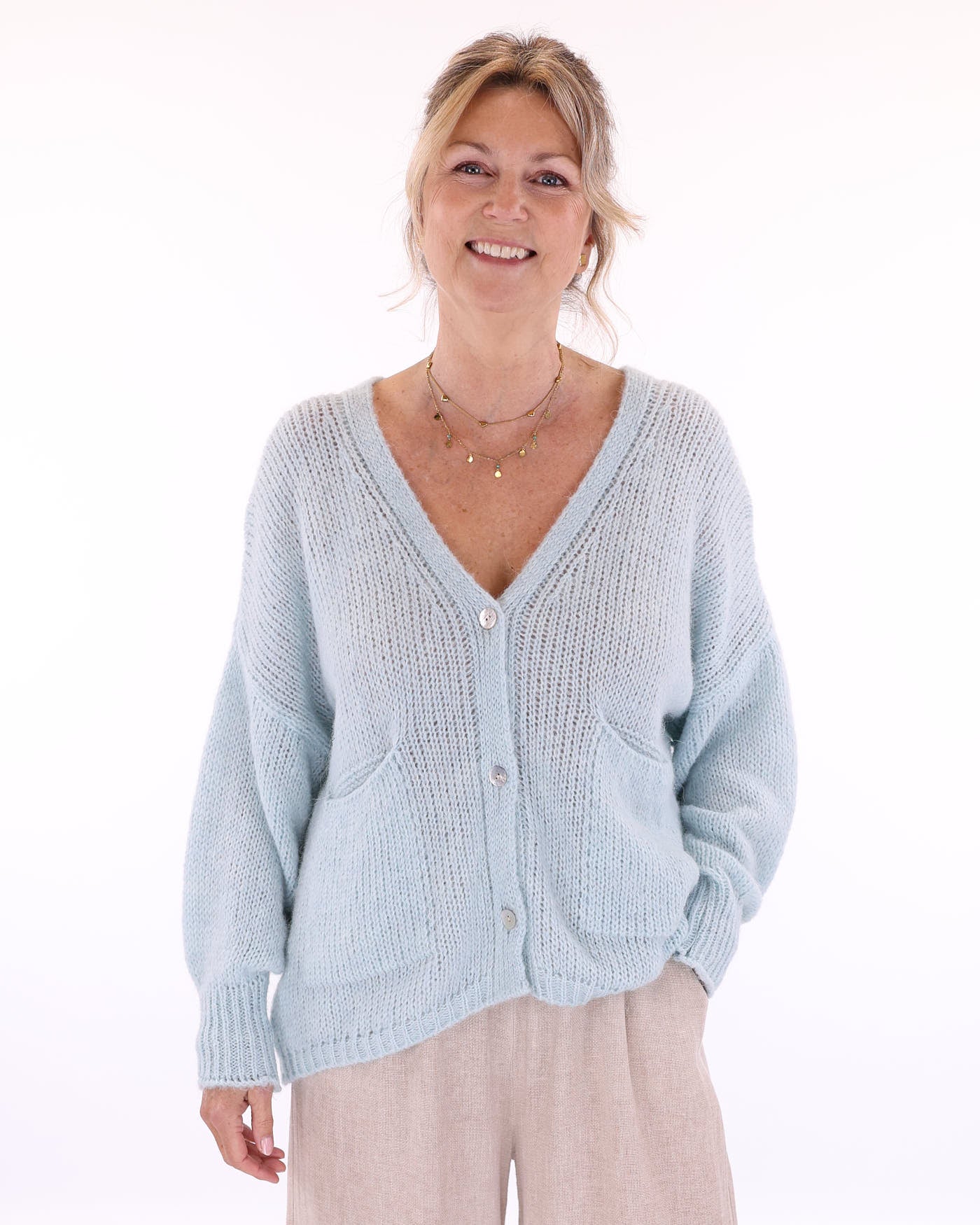 Alpaca Blend Pocket Cardi