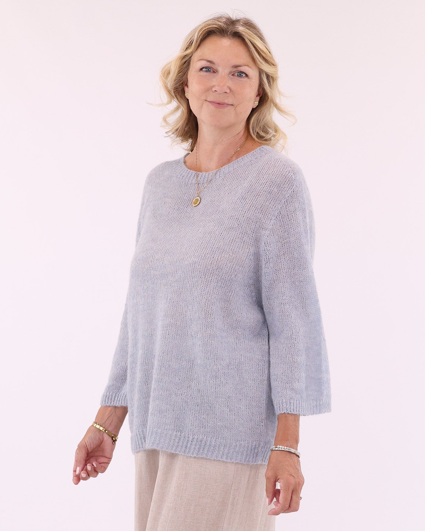 Alpaca Blend Round Neck Jumper