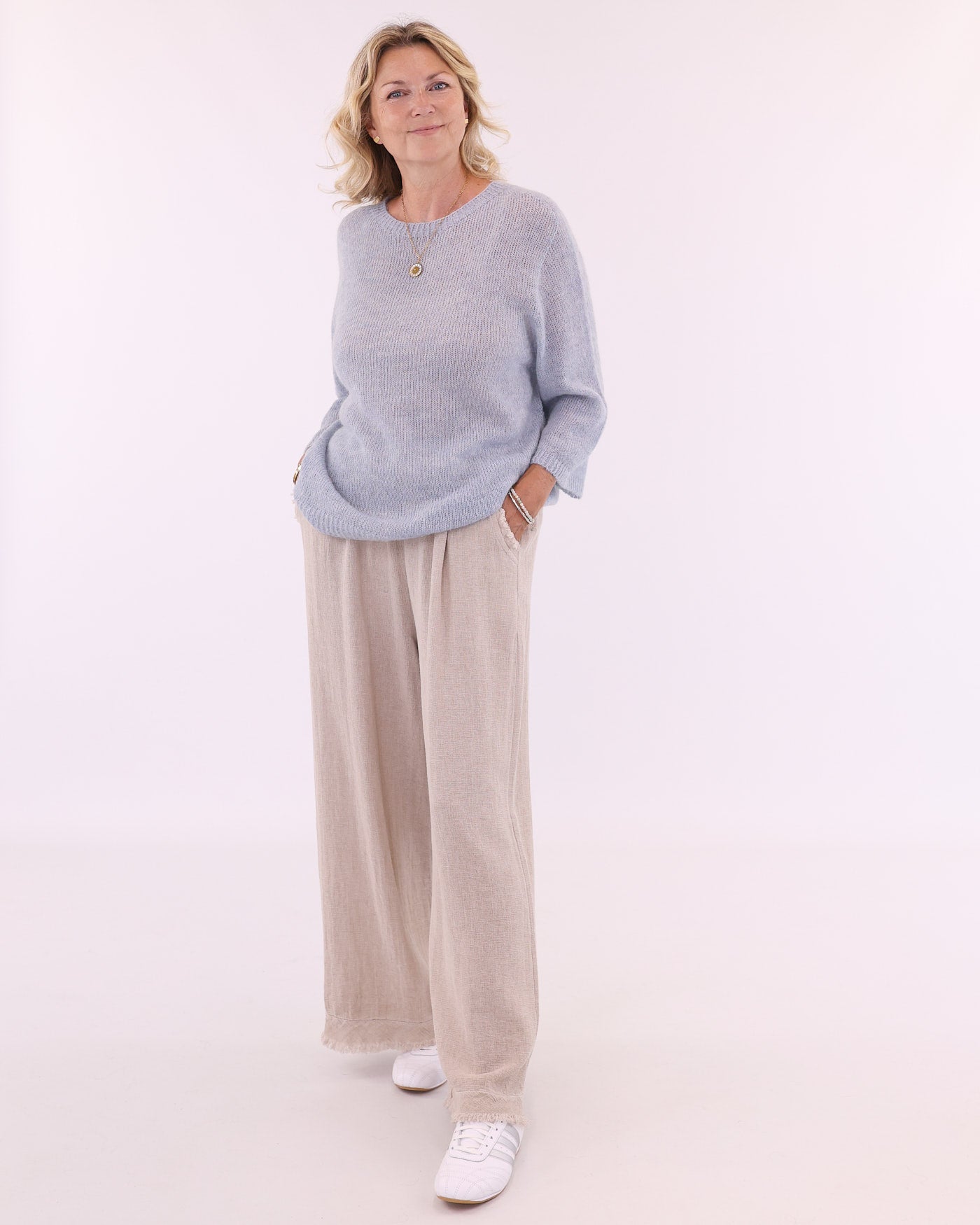Alpaca Blend Round Neck Jumper