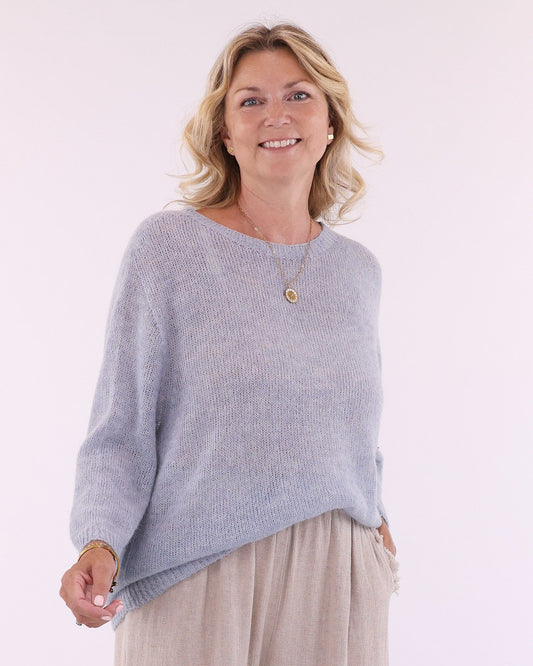 Alpaca Blend Round Neck Jumper