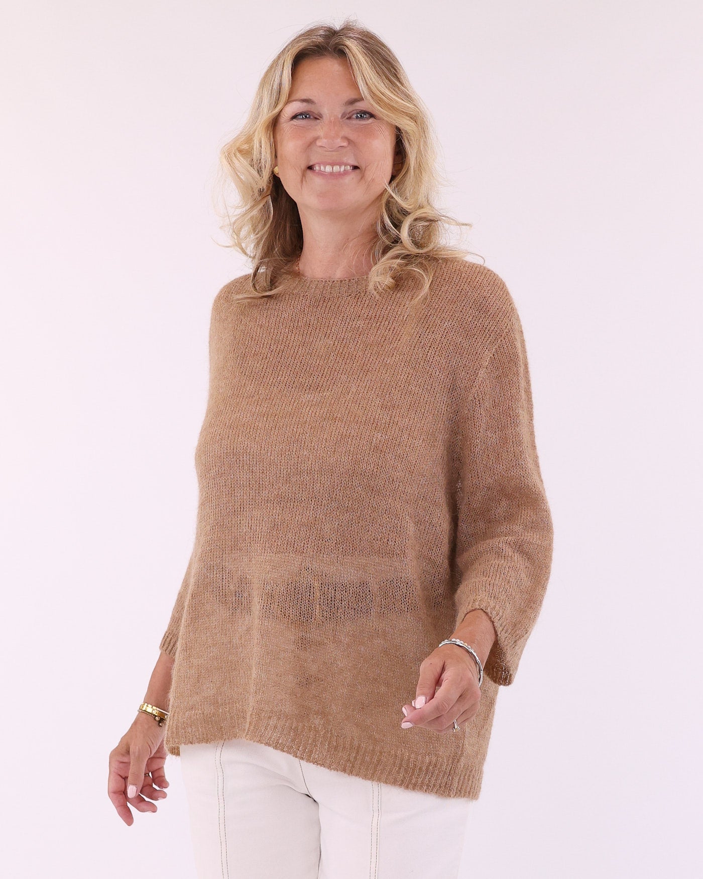 Alpaca Blend Round Neck Jumper