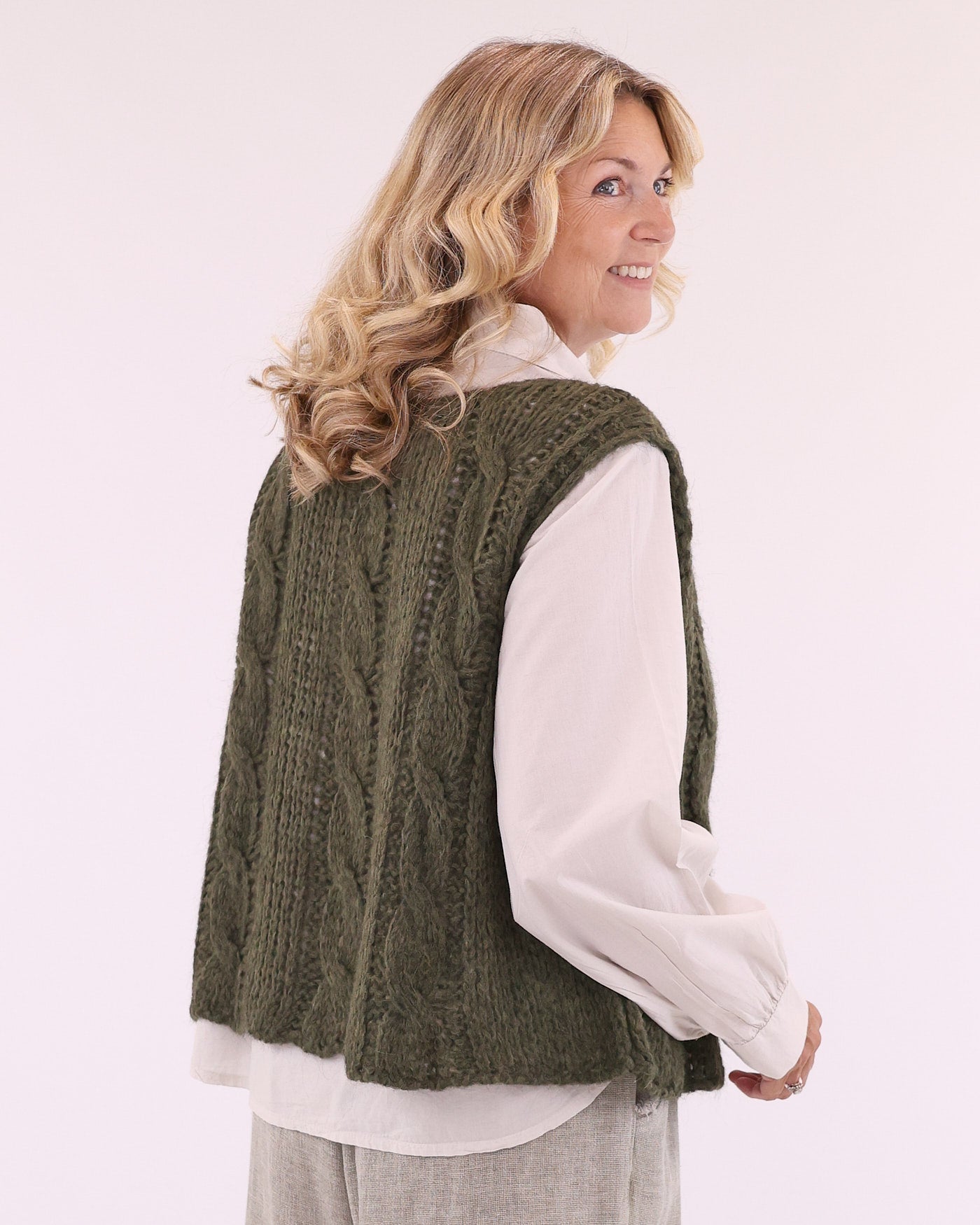 Alpaca Blend Cable Tank Top
