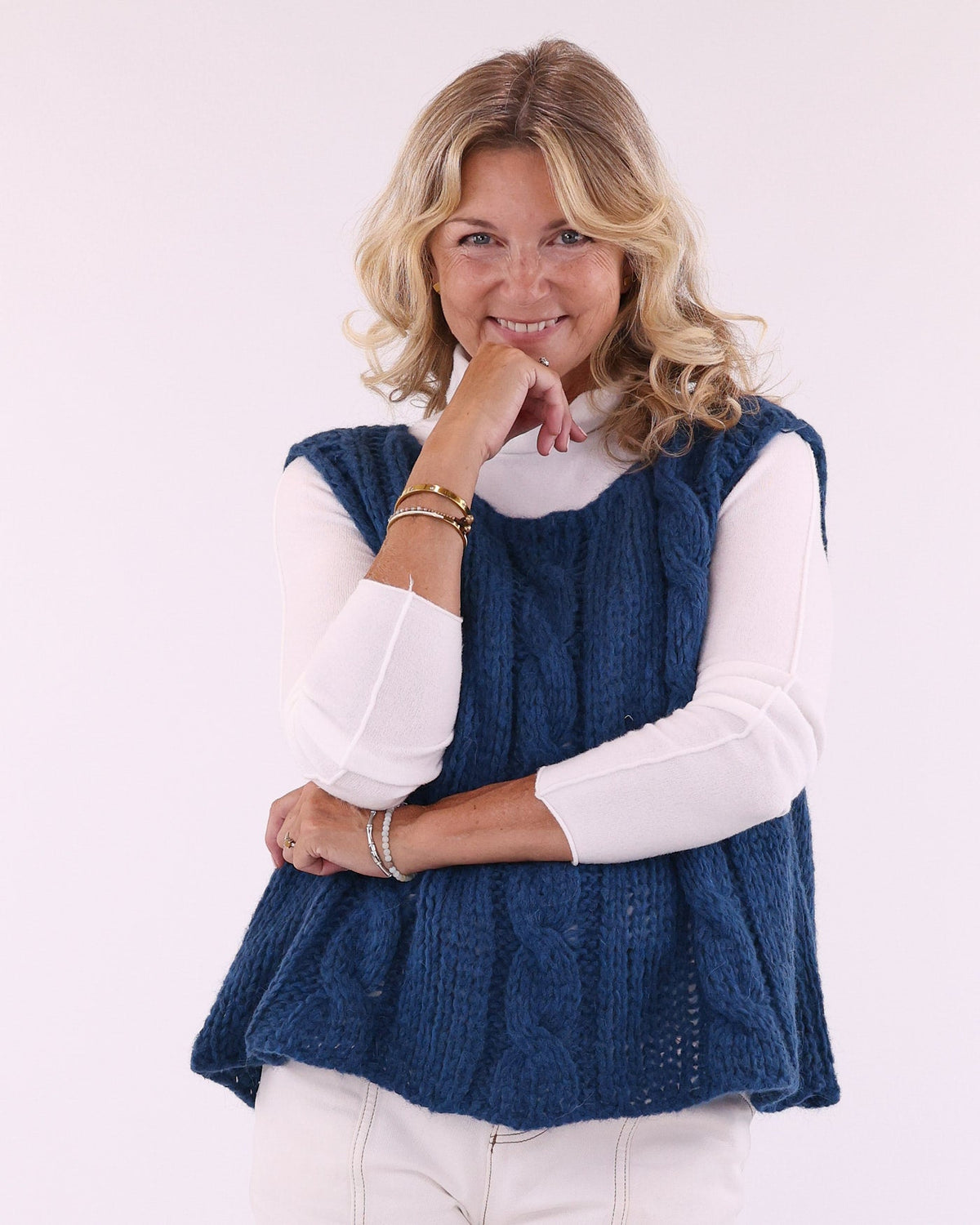 Alpaca Blend Cable Tank Top