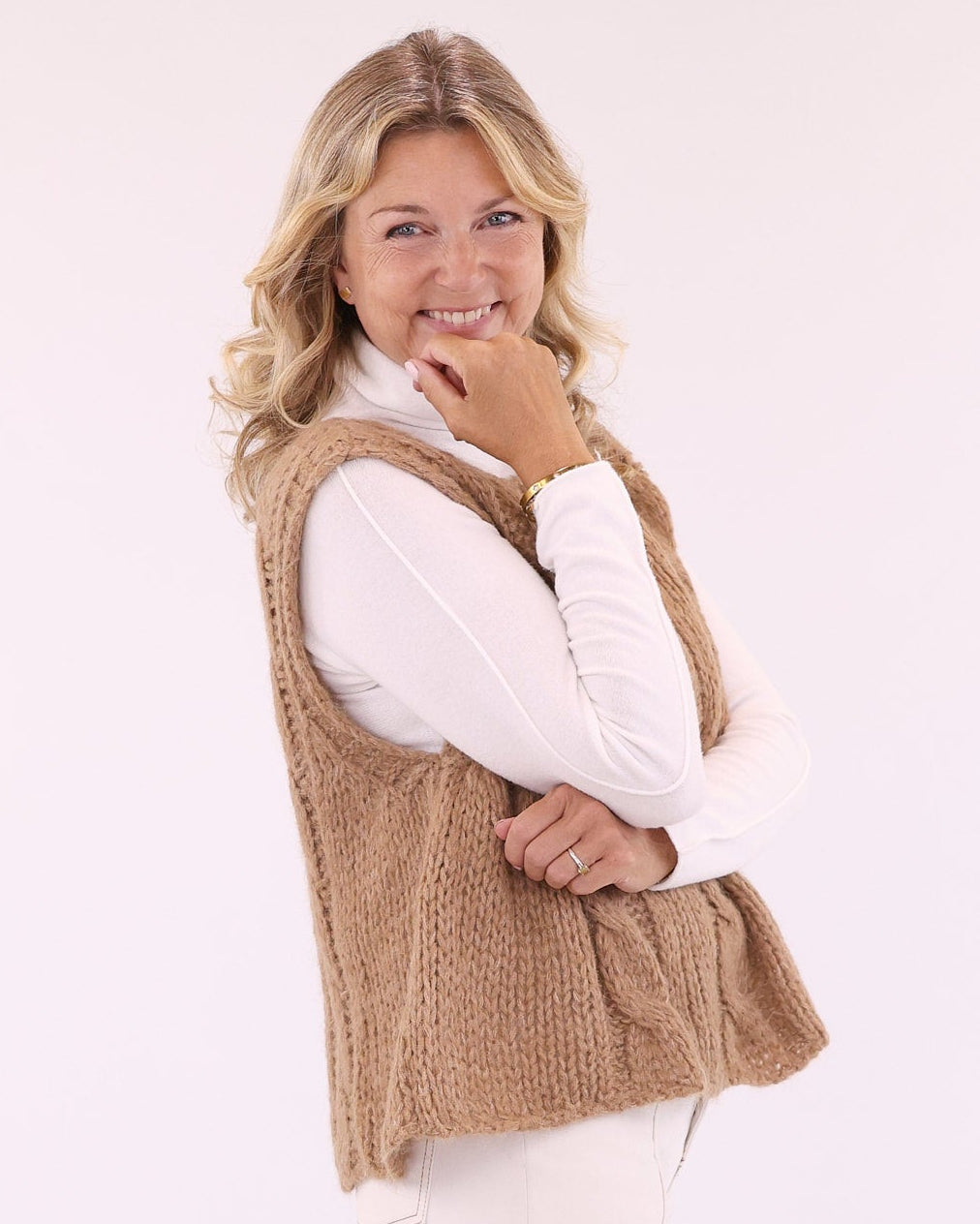 Alpaca Blend Cable Tank Top