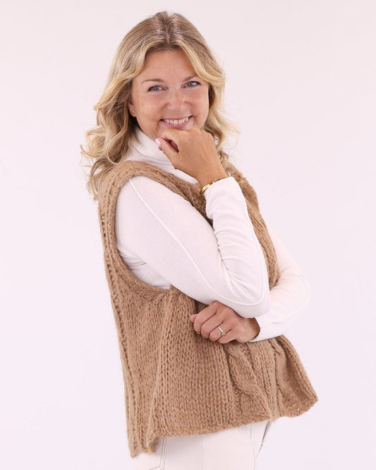 Alpaca Blend Cable Tank Top