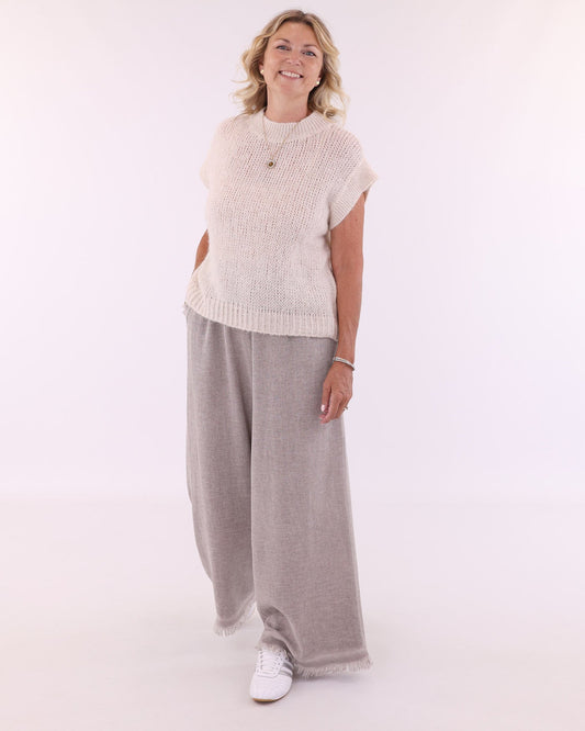 Alpaca Blend Cap Sleeve Tank Top