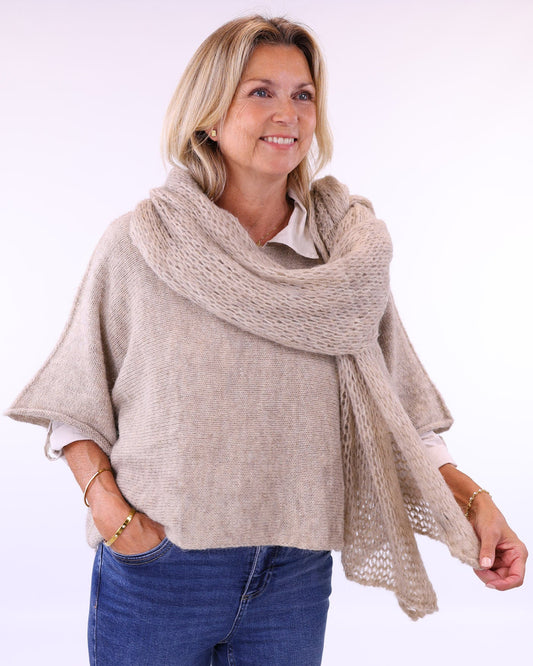 Alpaca Blend Short Tunic Top