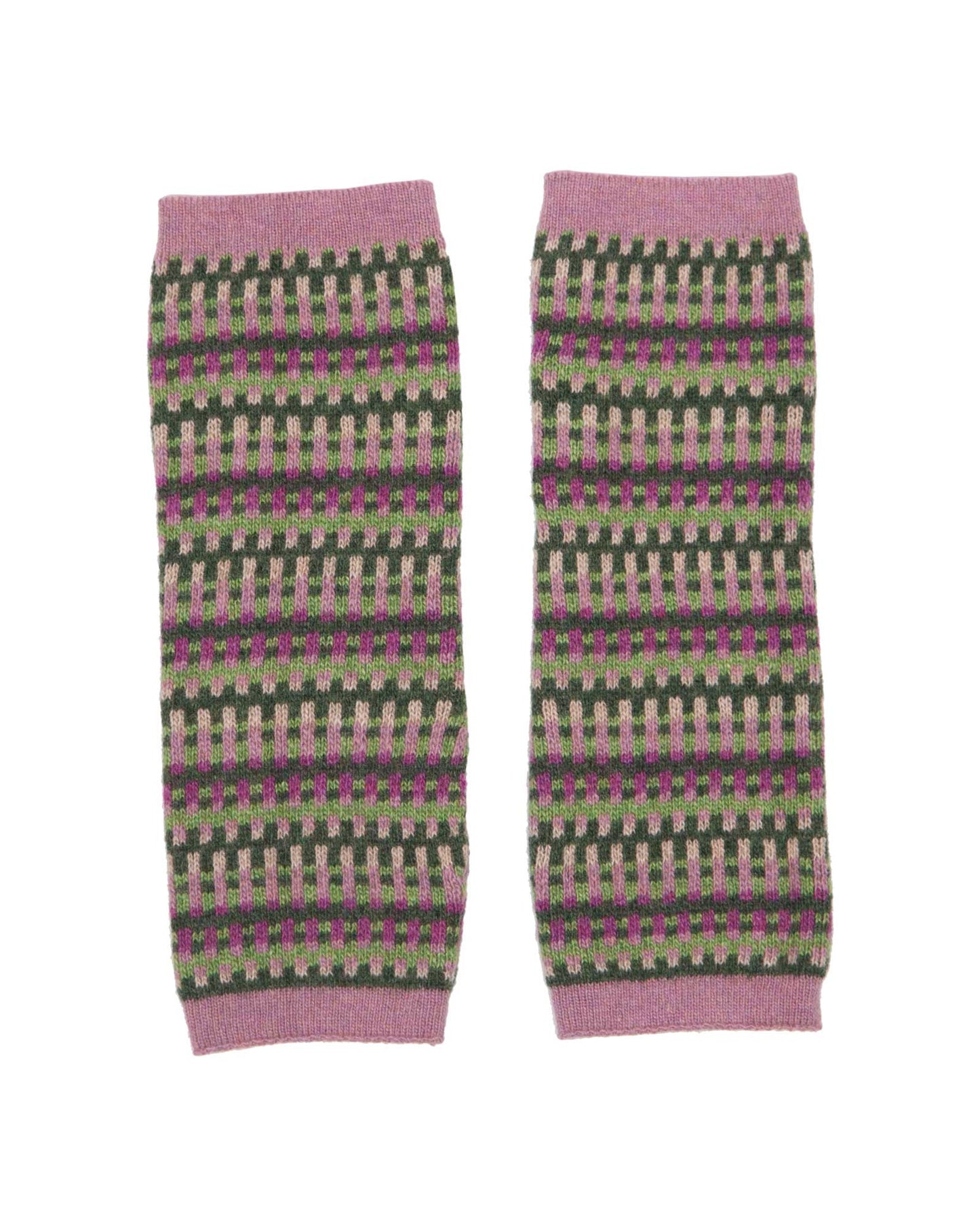 Cashmere Blend Geo Wrist Warmers