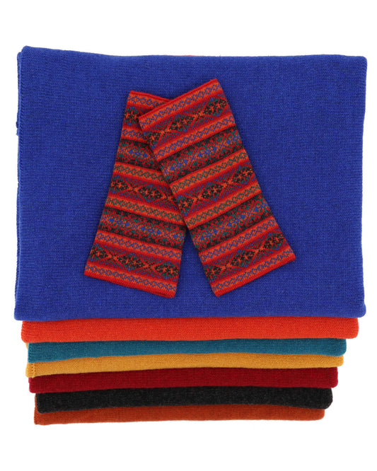 Cashmere Blend Fairisle Wrist Warmers