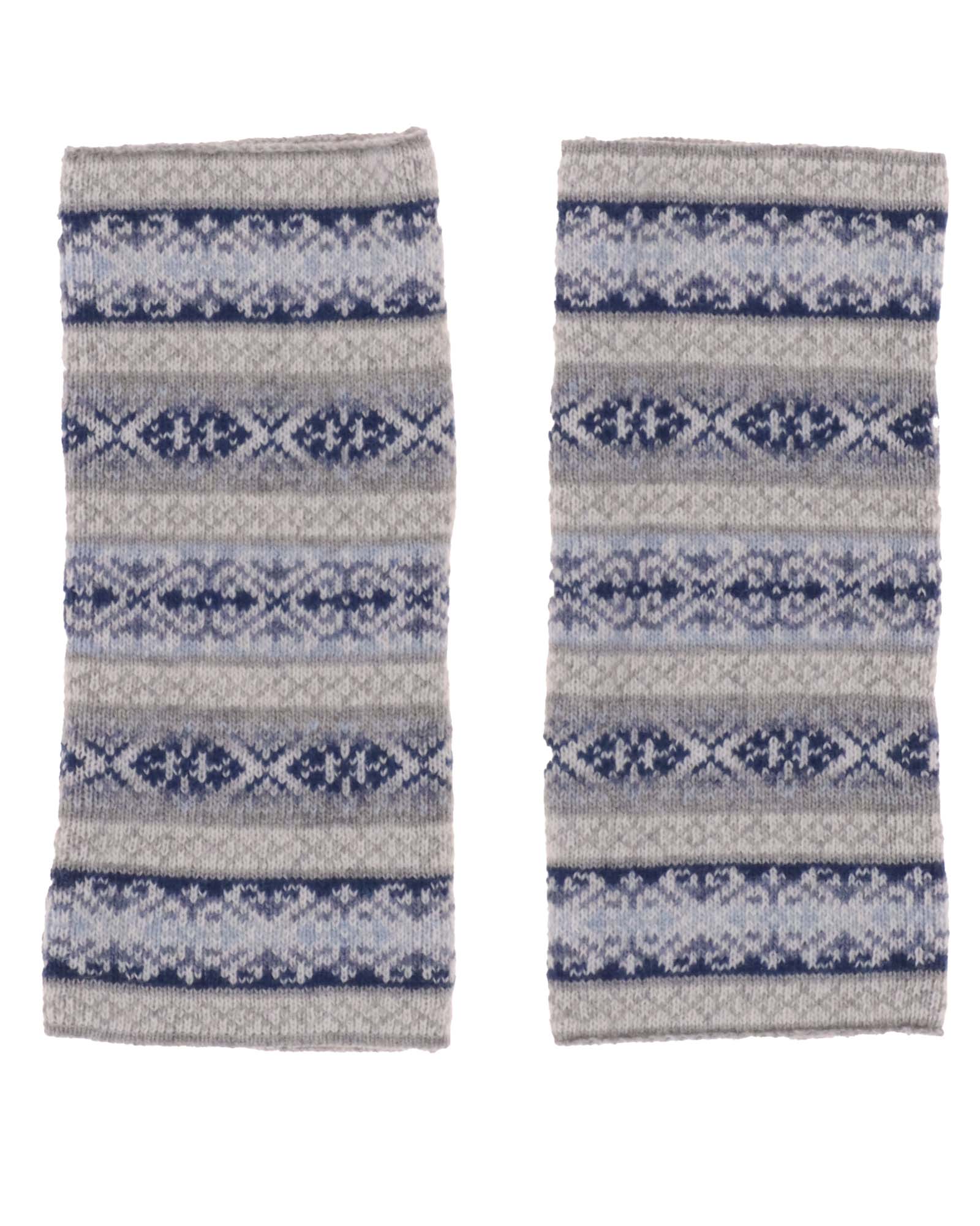 Cashmere Blend Fairisle Wrist Warmers