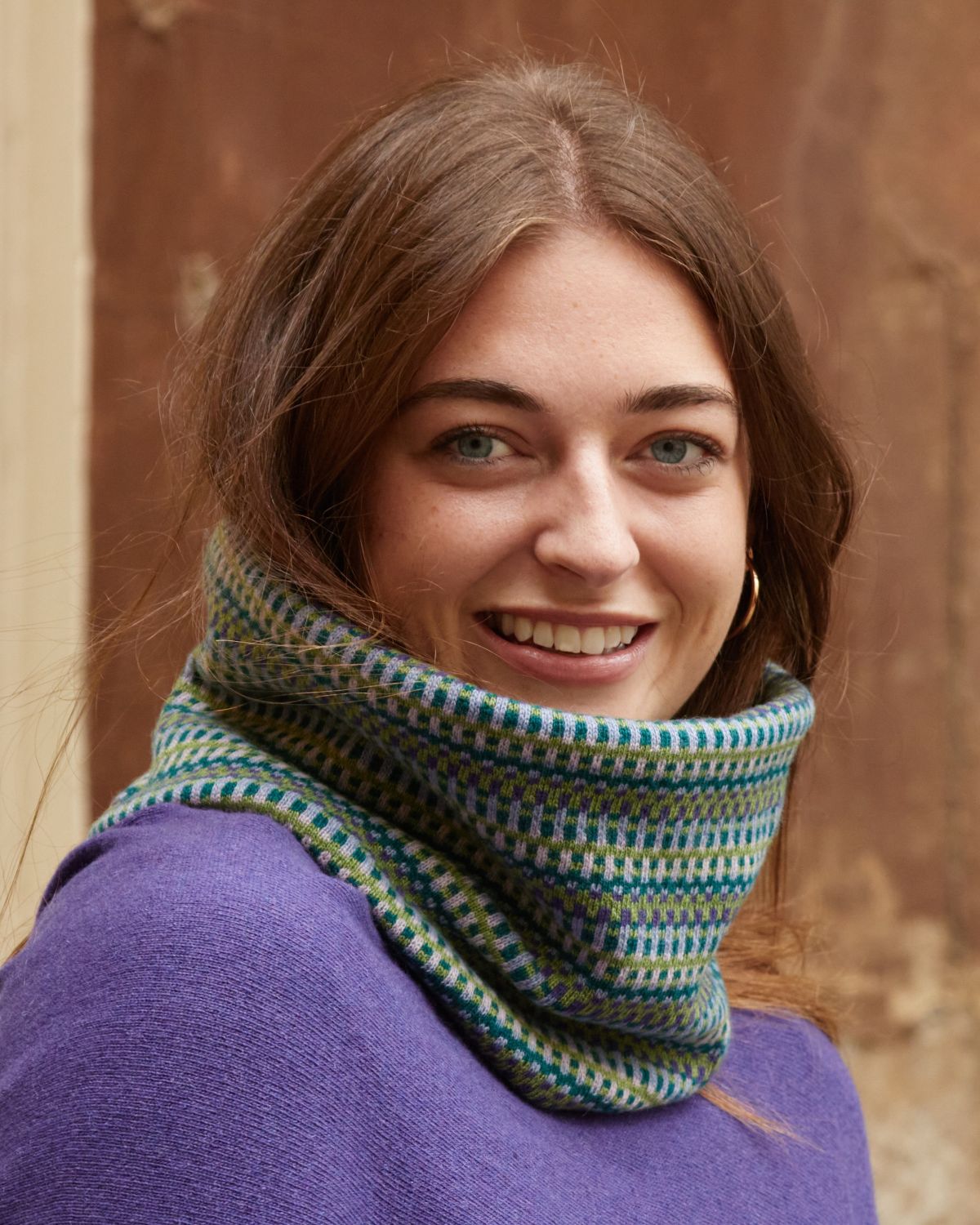 Cashmere Blend Geo Snood